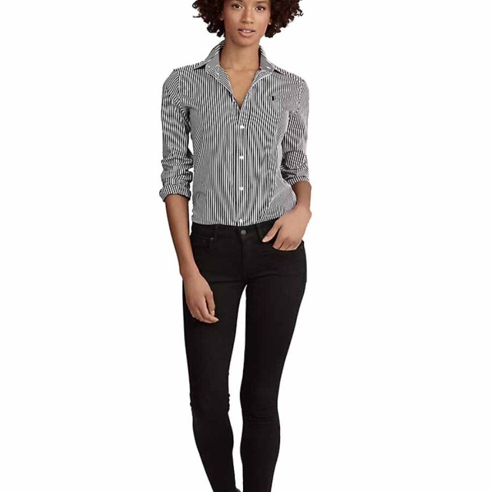 NEW $145 Polo Ralph Lauren Varick Super Skinny Jeans! 28 Black